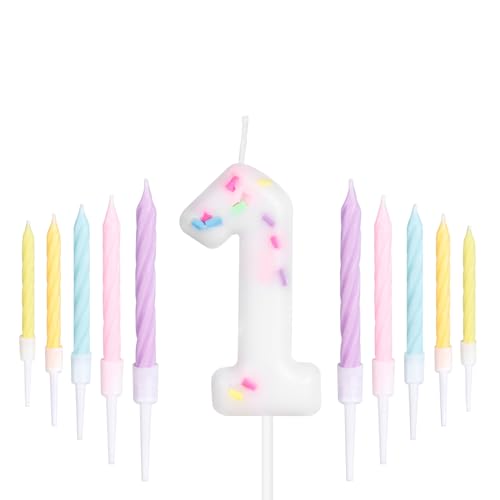 ZHIHUI Geburtstagskerzen, lebendige Regenbogenzahlen, Party-Dekoration, 1. Geburtstag, Kuchenkerzen, niedliche Happy Birthday-Kuchenkerzen für Geburtstagsparty, Hochzeitstag, Feier, Zubehör, 11 Stück ZHIHUI Geburtstagskerzen, lebendige Regenbogenzahlen, Party-Dekoration, 1. Geburtstag, Kuchenkerzen, niedliche Happy Birthday-Kuchenkerzen für Geburtstagsparty, Hochzeitstag, Feier, Zubehör, 11 Stück von ZHIHUI