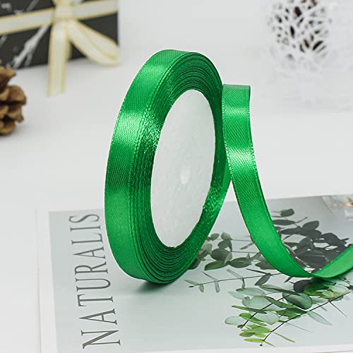 ZHIHUI Satinband Grün 10mm, 22 Meters Dekoration Geschenkband Fein Schleifenband, Stoffband für Luftballons, Hochzeit, Taufe und Geburtstag Geschenke Der Valentinstag Verpackung von Geschenken ZHIHUI Satinband Grün 10mm, 22 Meters Dekoration Geschenkband Fein Schleifenband, Stoffband für Luftballons, Hochzeit, Taufe und Geburtstag Geschenke Der Valentinstag Verpackung von Geschenken von ZHIHUI