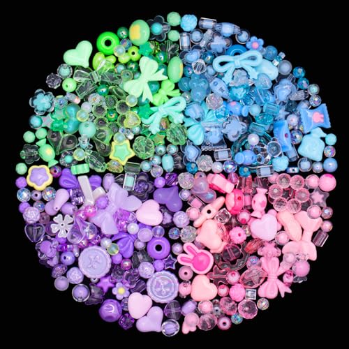 ZHIYUXI Acrylperlen zur Herstellung von Armbändern, niedliche Perlen zur Schmuckherstellung, Blume, Schleife, Schmetterling, Süßigkeiten, Stern, Herz, Gummibärchen, verschiedene Perlen für ZHIYUXI Acrylperlen zur Herstellung von Armbändern, niedliche Perlen zur Schmuckherstellung, Blume, Schleife, Schmetterling, Süßigkeiten, Stern, Herz, Gummibärchen, verschiedene Perlen für von ZHIYUXI