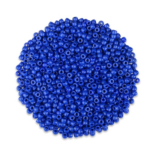 ZHIYUXI Blaue Pony-Perlen für Armbänder, 6 x 9 mm, Haarperlen für Zöpfe, Kandi-Perlen zum Basteln, 1000 Stück ZHIYUXI Blaue Pony-Perlen für Armbänder, 6 x 9 mm, Haarperlen für Zöpfe, Kandi-Perlen zum Basteln, 1000 Stück von ZHIYUXI