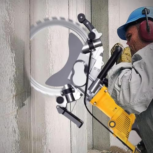 Elektrische Ringsäge Wandschneidemaschine, Betonschneidesäge, elektrische Ringsäge Schlitzschneidemaschine für Beton, Stein, Ziegel, Dachziegel, Schnitttiefe 290 mm Elektrische Ringsäge Wandschneidemaschine, Betonschneidesäge, elektrische Ringsäge Schlitzschneidemaschine für Beton, Stein, Ziegel, Dachziegel, Schnitttiefe 290 mm von ZHJOPP