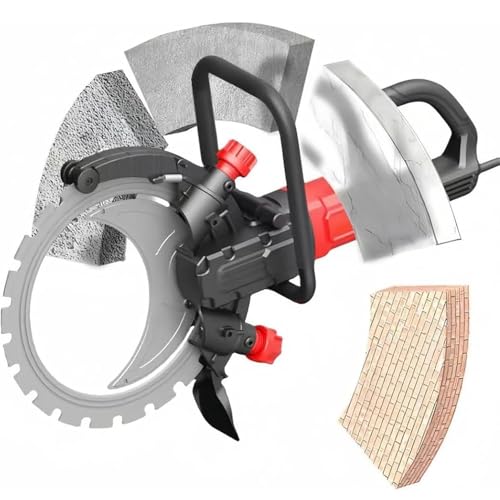 ZHJOPP Betonringsäge, Steinschneidemaschine, 30 cm Wandnutenschneidemaschine, elektrische Stoßmaschine, staubfreie Stoßfunktion, geeignet für Beton, Marmor () von ZHJOPP
