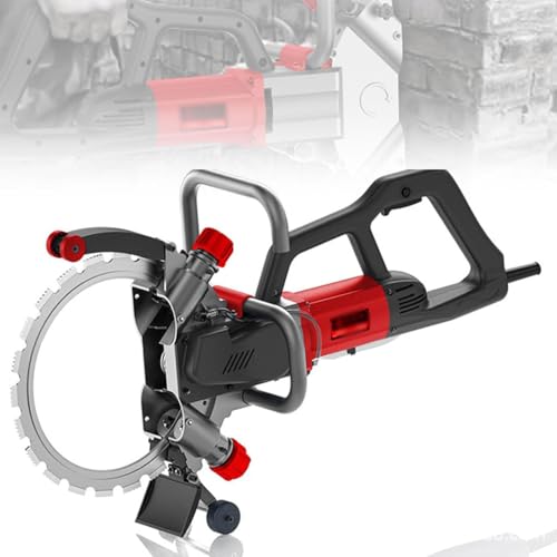 ZHJOPP Elektrische Ringsäge Wandschneidemaschine, Betontrennsäge, Schnitttiefe 270 mm, Wandnutenschneidemaschine für staubfreies Schneiden, geeignet für Granit, Fliesen () von ZHJOPP