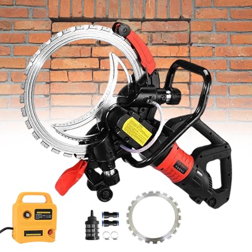 ZHJOPP Elektrischer Rundbetonschneider, staubfreie Wandnutmaschine, 29 cm Schnitttiefe, Nassschnitt-Diamanttrennscheibe, geeignet für Mauerwerk, Stein und Stahlbeton ZHJOPP Elektrischer Rundbetonschneider, staubfreie Wandnutmaschine, 29 cm Schnitttiefe, Nassschnitt-Diamanttrennscheibe, geeignet für Mauerwerk, Stein und Stahlbeton von ZHJOPP