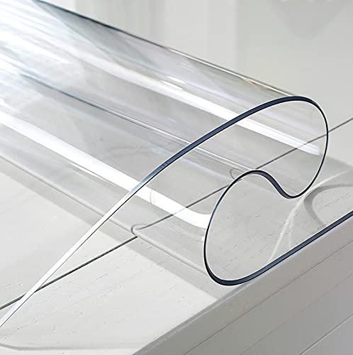 GSPURS Glasklar Folie PVC Tischabdeckung Tischfolie Transparent Tischdecke Kunststoff Schutzfolie Tischschoner Tischschutzfolie Für Küche Restauran1mm(Size: 30x95cm/12x37in) von ZHJSHOU