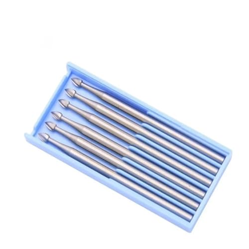 6 Pieces/Box Tungsten Alloy Steel Peach Needle, Amber Carving Drill Bit, Handmade DIY Tool(Size 1.0mm) von ZHLWei