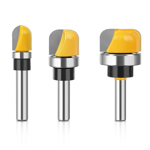 ZHLWei 6 mm 1/4 Zoll 8 mm Schaft Schüssel und Tablett Vorlage Router Bit Set ZHLWei 6 mm 1/4 Zoll 8 mm Schaft Schüssel und Tablett Vorlage Router Bit Set von ZHLWei