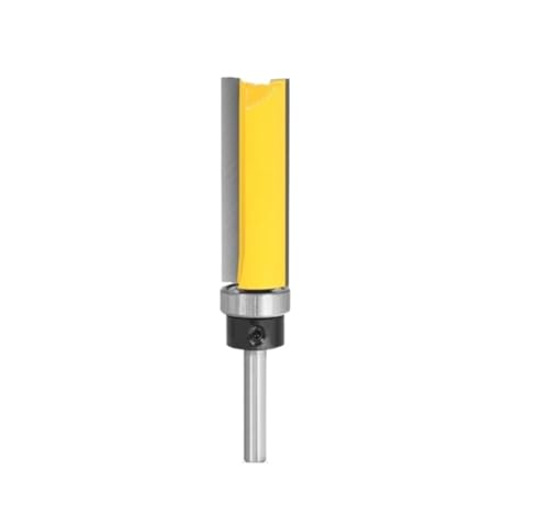ZHLWei 6 mm 1/4 Zoll Schaft Bündigfräser mit oberen und unteren Lagern – 3/4 Zoll Schnittlänge for die Holzbearbeitung ZHLWei 6 mm 1/4 Zoll Schaft Bündigfräser mit oberen und unteren Lagern – 3/4 Zoll Schnittlänge for die Holzbearbeitung von ZHLWei
