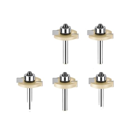 ZHLWei 6mm 1/4in Schaft T-Slot Router Bit T Typ Stoßen Cutter Mit Lager Rabbeting Fräsen Holzbearbeitung Werkzeuge ZHLWei 6mm 1/4in Schaft T-Slot Router Bit T Typ Stoßen Cutter Mit Lager Rabbeting Fräsen Holzbearbeitung Werkzeuge von ZHLWei