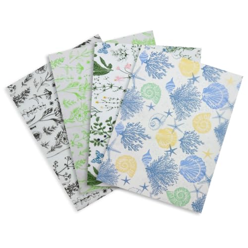 20 Blatt Seidenpapier zum Verpacken von Geschenken – Grün-Blau, 4 verschiedene Muster, Seidenpapier, 50 x 35 cm, zum Verpacken von Weihnachtsgeschenken 20 Blatt Seidenpapier zum Verpacken von Geschenken – Grün-Blau, 4 verschiedene Muster, Seidenpapier, 50 x 35 cm, zum Verpacken von Weihnachtsgeschenken von ZHNERY