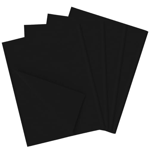 80 Blatt schwarzes Seidenpapier, 70 x 50 cm, Geschenkpapier für Kunsthandwerk, DIY, Geburtstag, Weihnachten, Hochzeit, Babyparty, Geschenkdekoration 80 Blatt schwarzes Seidenpapier, 70 x 50 cm, Geschenkpapier für Kunsthandwerk, DIY, Geburtstag, Weihnachten, Hochzeit, Babyparty, Geschenkdekoration von ZHNERY