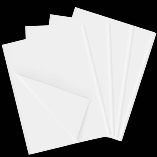 80 Blatt weißes Seidenpapier, 70 x 50 cm, Geschenkpapier für Kunsthandwerk, DIY, Geburtstag, Weihnachten, Hochzeit, Babyparty, Geschenkdekoration von ZHNERY