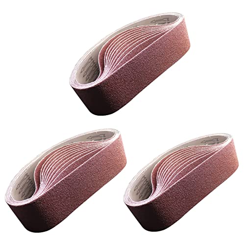 30 Stück Schleifbänder 75x533 mm, je 5 Stück x Körnung 60/80/120/180/240/400, Profi Schleifpapier Schleifband für Bandschleifer und Schleifmaschine 30 Stück Schleifbänder 75x533 mm, je 5 Stück x Körnung 60/80/120/180/240/400, Profi Schleifpapier Schleifband für Bandschleifer und Schleifmaschine von ZHONG AN