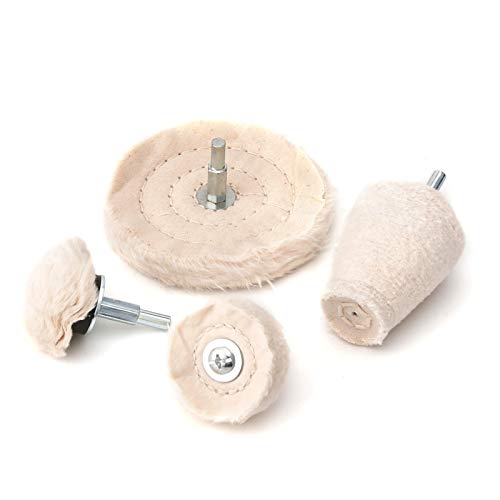Polierscheiben für Bohrmaschine 4 Stück, Akkuschrauber Polieraufsatz, Felgen Polieraufsatz, Baumwollsamt Polier Wheel für Manifold Aluminium Edelstahl Chrom, Griffdurchmesser: 6 mm Polierscheiben für Bohrmaschine 4 Stück, Akkuschrauber Polieraufsatz, Felgen Polieraufsatz, Baumwollsamt Polier Wheel für Manifold Aluminium Edelstahl Chrom, Griffdurchmesser: 6 mm von ZHONG AN