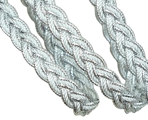 10 mm Polyester-gewebter Gimpen-Zopf, dekorativer Stoffbesatz zum Nähen und Basteln, 9,1 m 10 mm Polyester-gewebter Gimpen-Zopf, dekorativer Stoffbesatz zum Nähen und Basteln, 9,1 m von ZHONGJIUYUAN