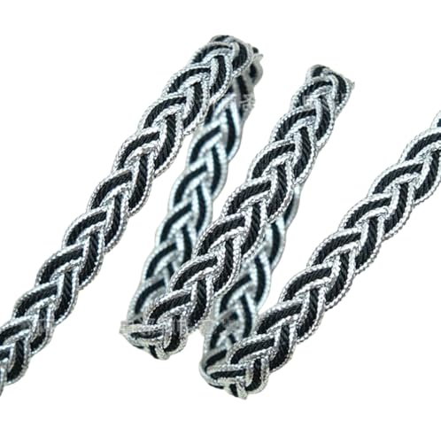 10 mm geflochtener Zopfborte, Polyester, gewebt, dekorativer Stoffbesatz zum Nähen und Basteln, 9,1 m 10 mm geflochtener Zopfborte, Polyester, gewebt, dekorativer Stoffbesatz zum Nähen und Basteln, 9,1 m von ZHONGJIUYUAN