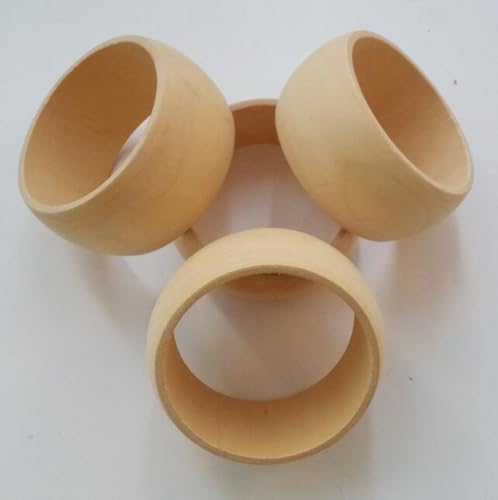 Armreif, unlackiert, natürlicher runder Holzring für Kunst- und Bastelprojekte, DIY-Schmuckherstellung, 10 Stück Armreif, unlackiert, natürlicher runder Holzring für Kunst- und Bastelprojekte, DIY-Schmuckherstellung, 10 Stück von ZHONGJIUYUAN