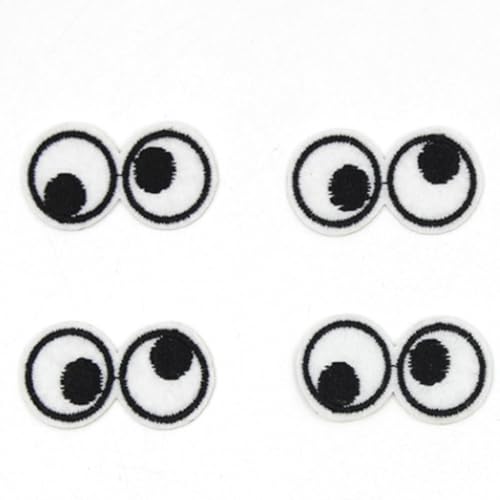 Cartoon Eyes Embroidered Appliques Iron on Eyeball Patches for Clothing Handmade Dolles Eyes DIY Sewing Supplies,10 Stück Cartoon Eyes Embroidered Appliques Iron on Eyeball Patches for Clothing Handmade Dolles Eyes DIY Sewing Supplies,10 Stück von ZHONGJIUYUAN