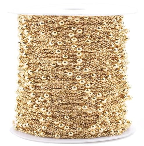 Edelstahl-Ketten, flache Gliederkette für Schmuckherstellung, DIY, Handwerk, 2 mm, 5 m, goldene Farbe Edelstahl-Ketten, flache Gliederkette für Schmuckherstellung, DIY, Handwerk, 2 mm, 5 m, goldene Farbe von ZHONGJIUYUAN