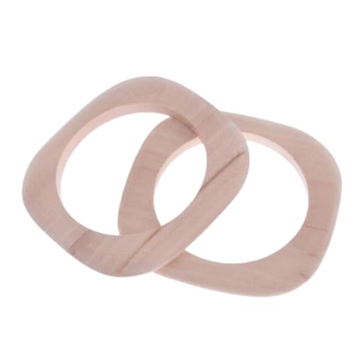 Elegantes Damen-Armband, Naturholz, quadratisch, DIY-Armband, Schmuck, geometrische Holz-Armreifen, DIY-Armbandherstellung, natürliche Holzfarbe, 5 Stück von ZHONGJIUYUAN