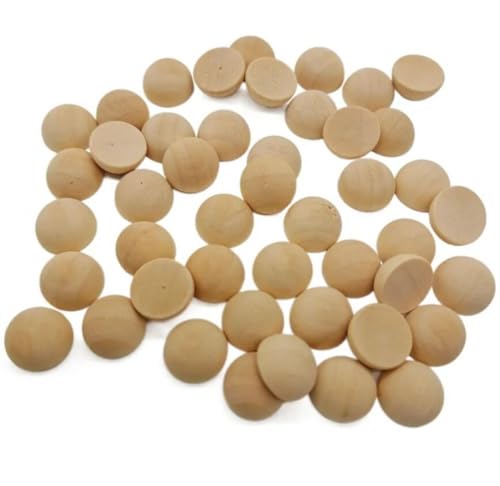 Halbkugel-Holzperlen für Bastelarbeiten, 10 mm, 300 Stück von ZHONGJIUYUAN