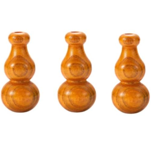 Holzperlen, Kürbis-Ornamente, Perlen mit Loch, Türvorhang, DIY-Halskette, Zubehör, 15 x 30 mm, 20 Stück von ZHONGJIUYUAN