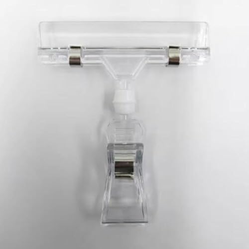 Klare Pop-Kunststoff-Schild-Display, Preisetikett, Werbe-Clips, Halter im Supermarkt, Etikettenhalter, Foto-Clip, S/10,5 cm, 20 Stück Klare Pop-Kunststoff-Schild-Display, Preisetikett, Werbe-Clips, Halter im Supermarkt, Etikettenhalter, Foto-Clip, S/10,5 cm, 20 Stück von ZHONGJIUYUAN