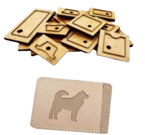 Leathercraft Schablone Muster Stanzform Handstanzwerkzeug mit Holzsockel für DIY Leder Hund Design Kartenhalter – Stlye D Leathercraft Schablone Muster Stanzform Handstanzwerkzeug mit Holzsockel für DIY Leder Hund Design Kartenhalter – Stlye D von ZHONGJIUYUAN