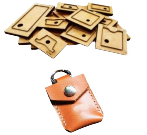 Leder-Stanzform, Holz-Stanzform, Stahlschneider, Handwerk, Handwerk, Aufsätze, langlebige Holz-Stanzform für Lederwaren, IC-Kartenhalter (mit Nahtlöchern) von ZHONGJIUYUAN