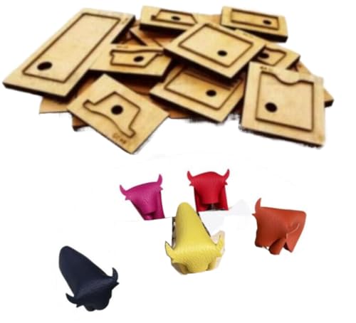 Leder-Stanzform, Lederhandwerk, Holz-Stanzform für Bastelarbeiten, Ochsen-Design-Dekoration von ZHONGJIUYUAN