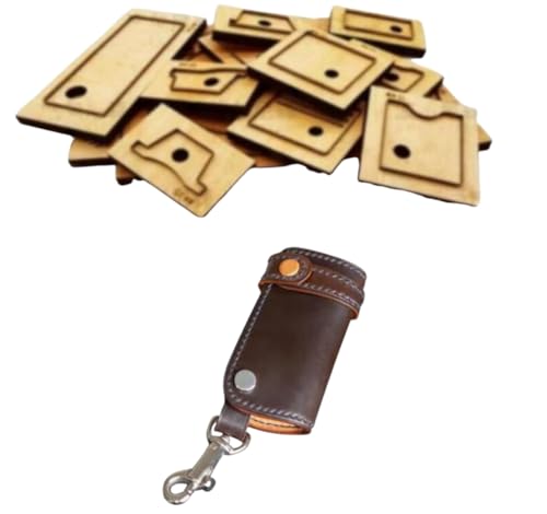 Leder-Stanzform, Lederhandwerk, Holz-Stanzform für Bastelarbeiten, Schlüsseletui von ZHONGJIUYUAN