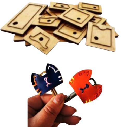 Leder-Stanzform, Lederwaren, Holz-Stanzform für Bastelarbeiten, Kätzchen-Design, Schlüsselhülle von ZHONGJIUYUAN