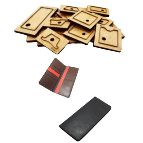 Leder-Stanzform, Lederwaren, Holz-Stanzform für Bastelarbeiten, lange Brieftasche (ohne Stichloch) von ZHONGJIUYUAN