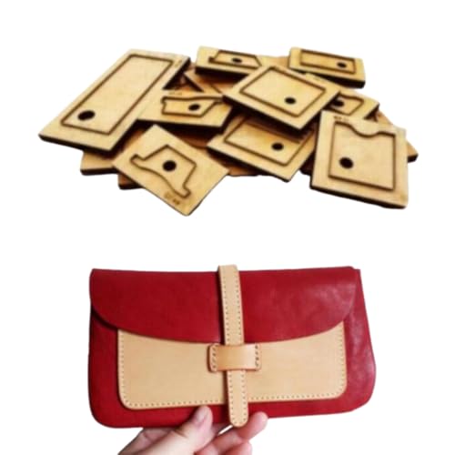 Leder-Stanzformen, Holz-Stahlschneider, Handwerk, Handwerk, Aufsätze, Stanzform, langlebige Holz-Stanzform für Lederwaren, Geldbörse (ohne Stichloch) von ZHONGJIUYUAN