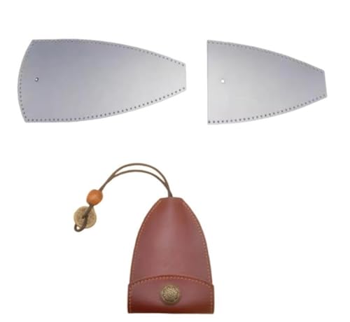 Modische Mini-Schlüsseletui-Muster-Vorlage, DIY-Lederwaren-Vorlage, Kunststoff-Mini-Schlüsselhalter, vorgeschnittene Schablone, handgefertigtes Ledertaschen-Lineal für Bastelbedarf von ZHONGJIUYUAN