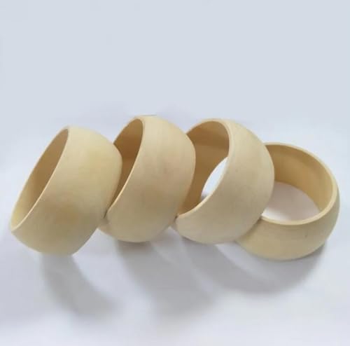 Naturbelassene, unbehandelte Holzarmreifen, blanko, Armband, DIY-Schmuck, Geschenk, 38 mm breit, 5 Stück Naturbelassene, unbehandelte Holzarmreifen, blanko, Armband, DIY-Schmuck, Geschenk, 38 mm breit, 5 Stück von ZHONGJIUYUAN