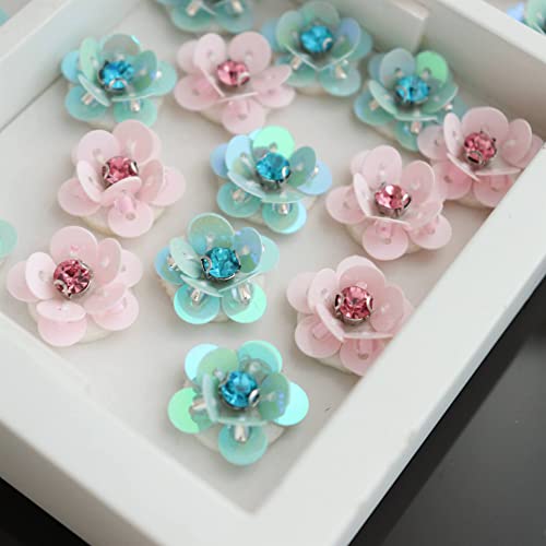 Niedliche Blumen-Applikation, bestickt, zum Aufnähen auf Kleidung, Taschen, handgefertigt, DIY-Zubehör, Kleidung, Aufkleber, 2 Farben/1,5 cm, 40 Stück Niedliche Blumen-Applikation, bestickt, zum Aufnähen auf Kleidung, Taschen, handgefertigt, DIY-Zubehör, Kleidung, Aufkleber, 2 Farben/1,5 cm, 40 Stück von ZHONGJIUYUAN