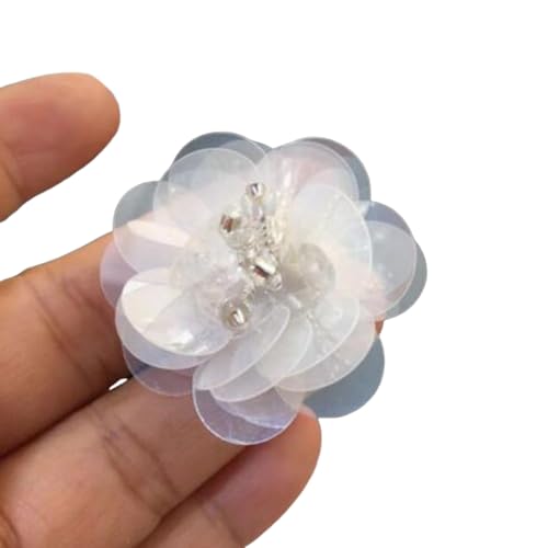 Pailletten-Blumen-Applikation, Kristall-Perlen-Mix, Blumen-Applikation, zum Aufnähen, DIY, Bekleidungszubehör, Stoff, Stirnband, Dekoration, transparent/3 cm, 20 Stück Pailletten-Blumen-Applikation, Kristall-Perlen-Mix, Blumen-Applikation, zum Aufnähen, DIY, Bekleidungszubehör, Stoff, Stirnband, Dekoration, transparent/3 cm, 20 Stück von ZHONGJIUYUAN