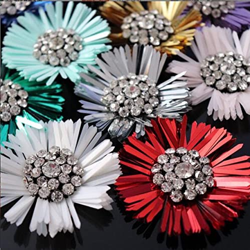 Pailletten-Stickerei, Blumenaufnäher, Perlenapplikation, Kunst, Handwerk, Nähen, verschiedene Farben, 10 Stück Pailletten-Stickerei, Blumenaufnäher, Perlenapplikation, Kunst, Handwerk, Nähen, verschiedene Farben, 10 Stück von ZHONGJIUYUAN