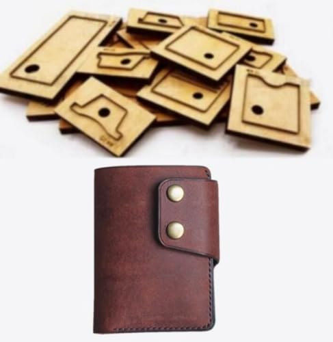 Stahl-Holz-Stanzformen, Leder = Scrapbooking, Prägung, Lederhandwerk, Vorlage für Bastelarbeiten, Kartenhalter aus Leder, gefaltete Brieftasche von ZHONGJIUYUAN