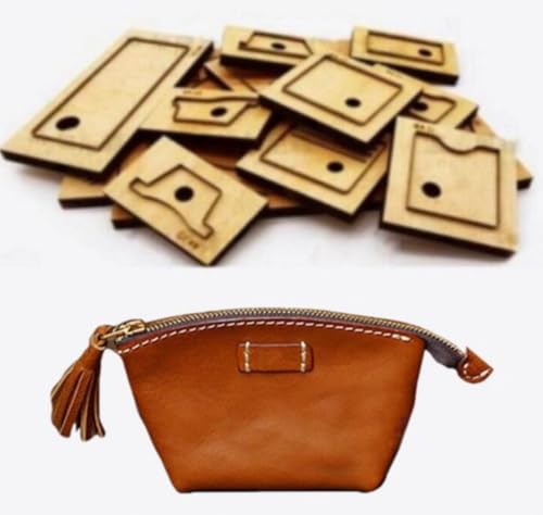 Stahl-Stanzformen, Leder, Stanzform, Scrapbooking, Prägung, Lederwaren, Vorlage, Werkzeug für Bastelarbeiten, Muschel, Geldbörse, Kosmetiktasche (kein Stichloch) von ZHONGJIUYUAN