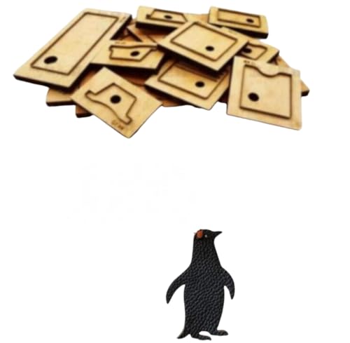 Stanzform aus Leder, Stanzform aus legiertem Stahl, mit Holzplatte für Bastelarbeiten, Pinguin Stanzform aus Leder, Stanzform aus legiertem Stahl, mit Holzplatte für Bastelarbeiten, Pinguin von ZHONGJIUYUAN