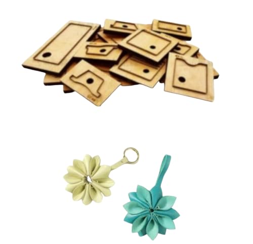 Stanzform für Leder, Metalllegierung, Stahl-Stanzform mit Holzplatte, für Bastelarbeiten, Blumen-Design von ZHONGJIUYUAN