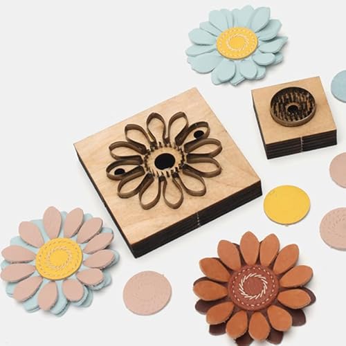 Stanzform für Leder, Metalllegierung, Stahl-Stanzform mit Holzplatte, für Bastelarbeiten, Blumendekoration Stanzform für Leder, Metalllegierung, Stahl-Stanzform mit Holzplatte, für Bastelarbeiten, Blumendekoration von ZHONGJIUYUAN