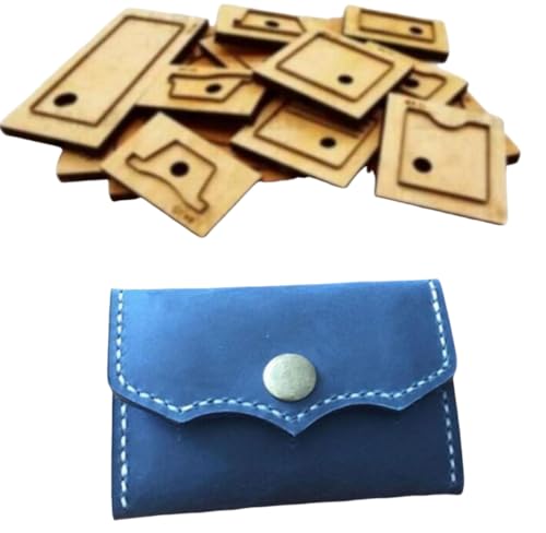Stanzform für Leder, Metalllegierung, Stahl-Stanzform mit Holzplatte für Heimwerker, Handwerk, Mini-Brieftasche Stanzform für Leder, Metalllegierung, Stahl-Stanzform mit Holzplatte für Heimwerker, Handwerk, Mini-Brieftasche von ZHONGJIUYUAN