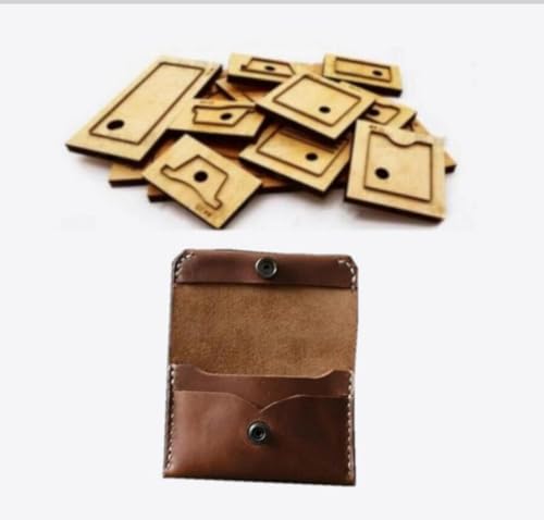 Stanzform für Leder, Metalllegierung, Stahl-Stanzform mit Holzplatte für Heimwerker, Handwerk, Mini-Brieftasche Stanzform für Leder, Metalllegierung, Stahl-Stanzform mit Holzplatte für Heimwerker, Handwerk, Mini-Brieftasche von ZHONGJIUYUAN