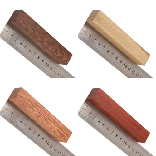 Stiftrohlinge aus Holz, für Bastelarbeiten, Stift, Griffteile, 4 Farben, 120 x 20 x 20 mm Stiftrohlinge aus Holz, für Bastelarbeiten, Stift, Griffteile, 4 Farben, 120 x 20 x 20 mm von ZHONGJIUYUAN