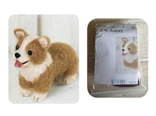 ZHONGJIUYUAN 1 Set Filz-Tiere mit niedlichen Hunden, Nadelfilz-Bastelset. ZHONGJIUYUAN 1 Set Filz-Tiere mit niedlichen Hunden, Nadelfilz-Bastelset. von ZHONGJIUYUAN