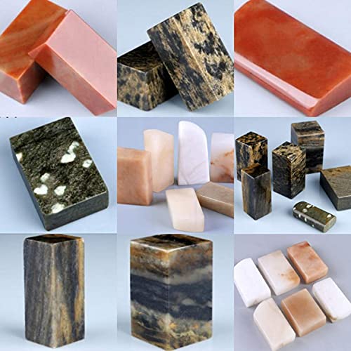 ZHONGJIUYUAN 16 Stück DIY Siegel Schnitzen Siegel Kunlun Frozen Stein Praxis Siegel Schnitzmaterial ZHONGJIUYUAN 16 Stück DIY Siegel Schnitzen Siegel Kunlun Frozen Stein Praxis Siegel Schnitzmaterial von ZHONGJIUYUAN