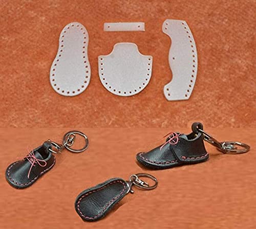 ZHONGJIUYUAN PVC Schnittmuster Multifunktionale DIY Leder Handgemachte Handwerk Schuhe Schlüsselanhänger Schablone von ZHONGJIUYUAN